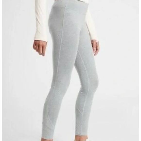 Athleta Girls XLarge 14 Gray Major League Mesh Tight Leggings Workout Pieced - Picture 11 of 11